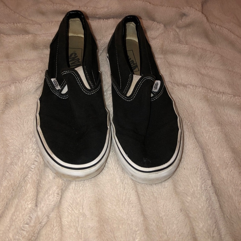 Black Slip on vans